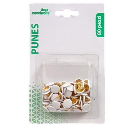 Πινέζες Λευκές Σετ 80Τεμ