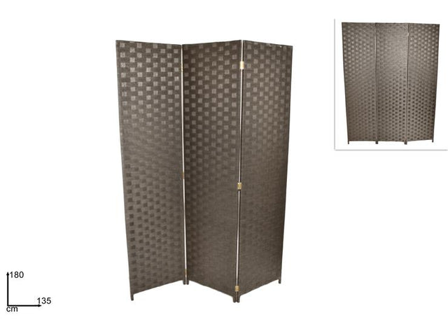 Παραβάν Τρίφυλλο Γκρί 180x135cm