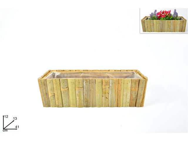 Ζαρντινιέρα Ξύλινη 12x13x41cm