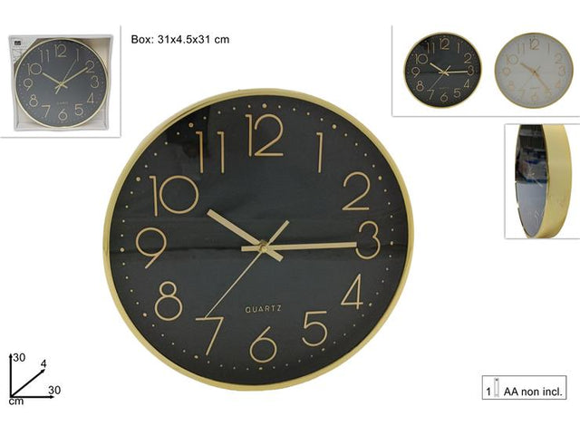 Ρολόι Τοίχου Πλαστικό 29cm