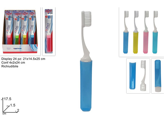 Οδοντόβουρτσα Ταξιδίου Αναδιπλούμενη 17cm