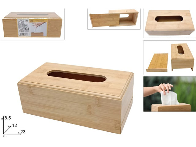 Κουτί Για Χειροπετσέτες Μπαμπού 8.5x12x23cm