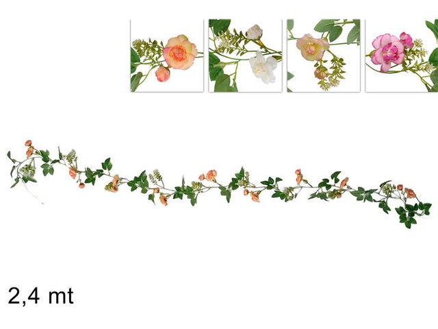 Γιρλάντα Τεχνητή Διάφορα Χρώματα 240cm Welkhome