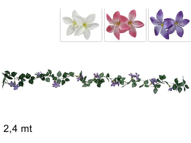 Γιρλάντα Διακοσμητική Διάφορα Χρώματα 240cm Welkhome