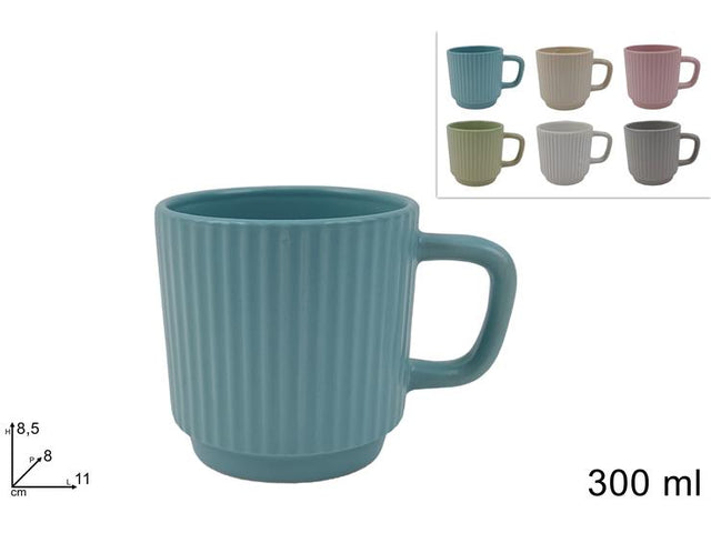 Κούπα Κεραμική 300ml σε 6 Χρώματα