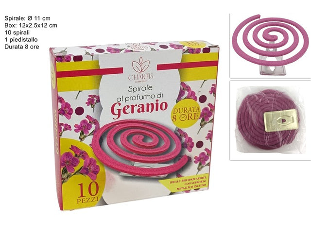 Φιδάκι για Κουνούπια 10 σπείρες Εντομοαπωθητικό Ρόζ Χρώμα