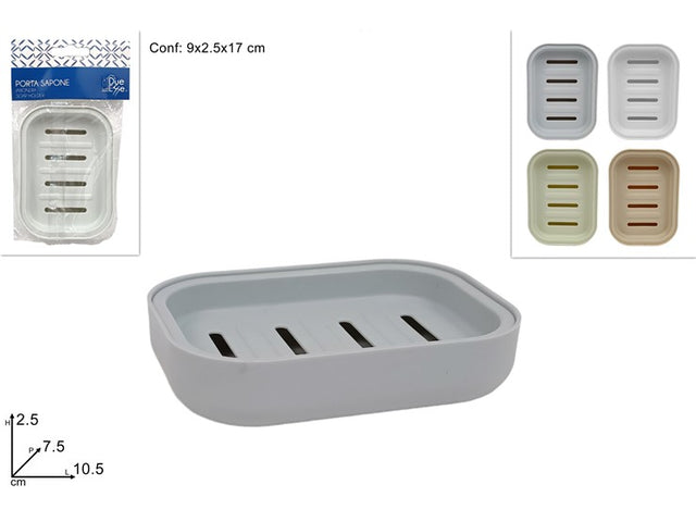 Σαπουνοθήκη Πλαστική με Σχάρα 10.5cm