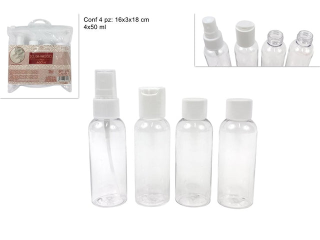 Μπουκαλάκια Ταξιδίου Σετ 4/τεμ X 50ml