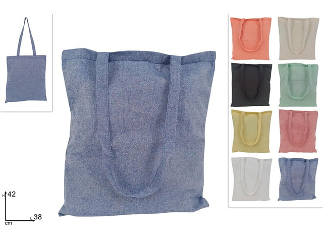 Τσάντα για Ψώνια Υφασμάτινη 38x42cm σε Διάφορα Χρώματα