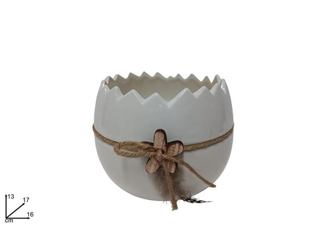 Αυγοθήκη Κεραμική σε Σχήμα Αυγό 16cm