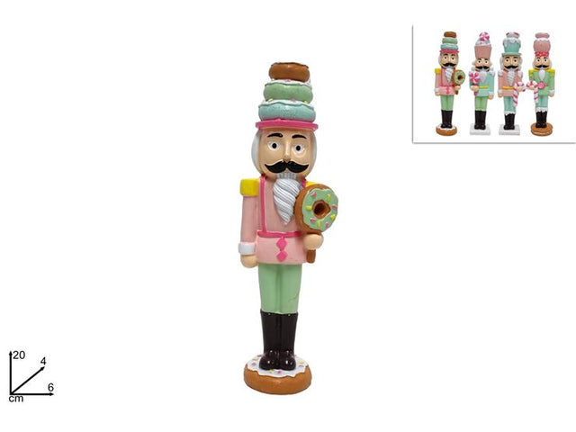 Καρυοθραύστης Κεραμικός 20cm Ροζ με Ζαχαρωτά