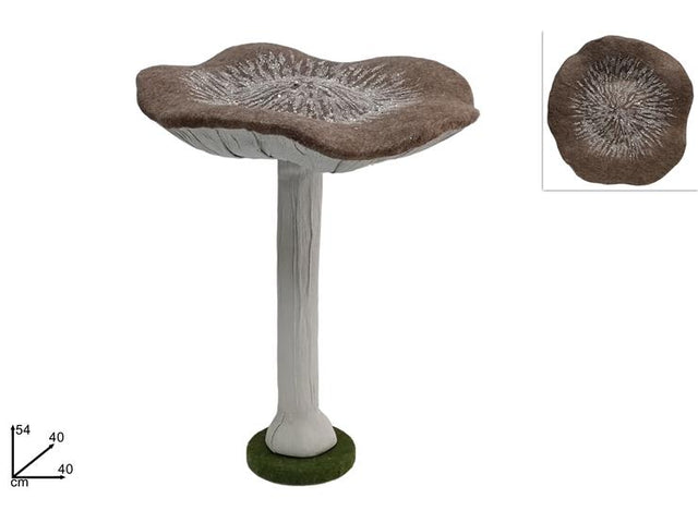 Μανιτάρι Διακοσμητικό από Φελιζόλ Φυσικό Χρώμα 54x40cm