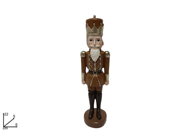 Καρυοθραύστης Διακοσμητικός Καφέ Πολυζερίν 22cm