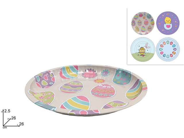 Δίσκος Μεταλλικός με Πασχαλινό Σχέδιο 26cm