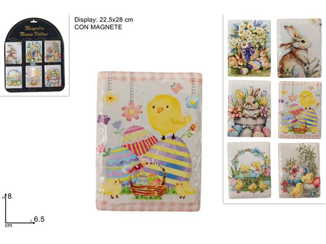 Μαγνητάκι Πασχαλινό Σχέδιο Κεραμικό 8x6.5cm