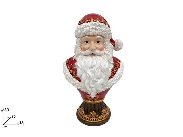 Χριστουγεννιάτικη Φιγούρα Άγιος Βασίλης Πολυζερίν Διακοσμητικό 30cm