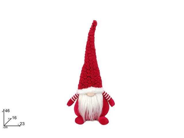 Νάνος Διακοσμητικός Υφασμάτινος Κόκκινος 46cm