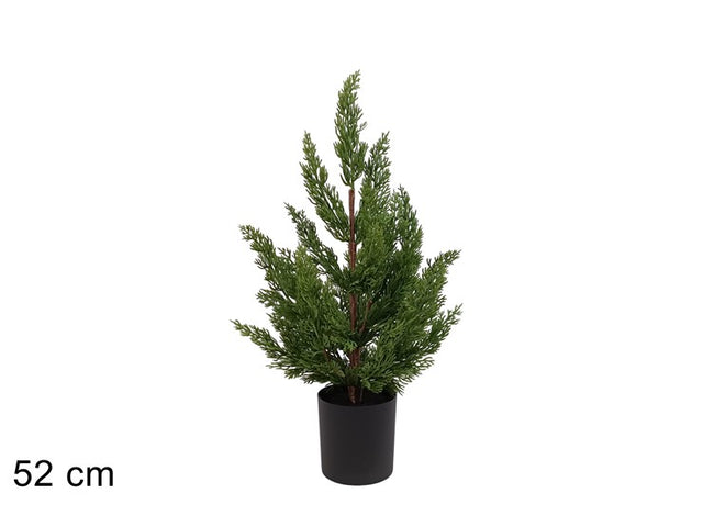 Δέντρο Plastic Πράσινο σε Πλαστικό Κασπώ 52cm