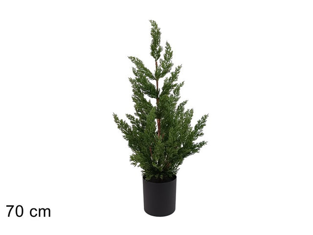 Δέντρο Plastic Πράσινο σε Πλαστικό Κασπώ 70cm