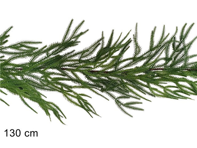 Γιρλάντα Χριστουγεννιάτικη Plastic Πράσινη 130cm