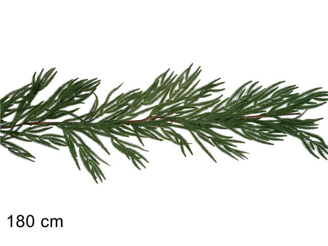 Γιρλάντα Χριστουγεννιάτικη Plastic Πράσινη 180cm