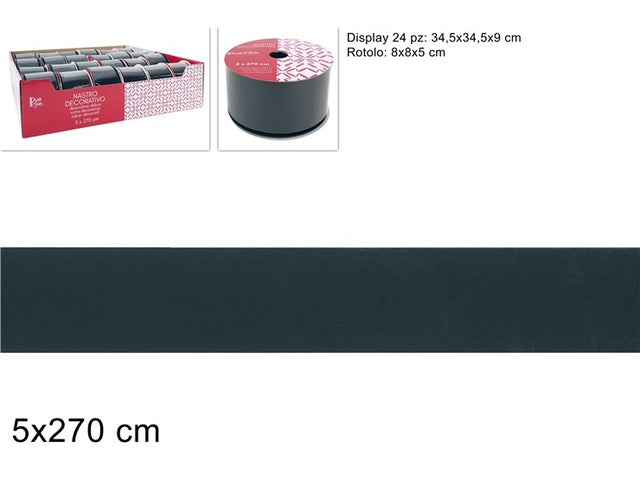 Κορδέλα Βελούδινη Πράσινη 5x270cm