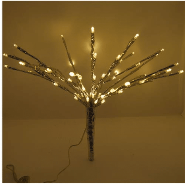 80Led (20 flash) Φωτιζόμενο Χριστουγεννιάτικο Κλαδί 38cm Θερμό Φως Καλώδιο 300cm Welkhome