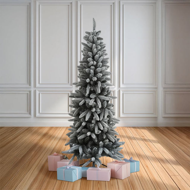 Δέντρο Χριστουγεννιάτικο Slim Χιονισμένο 180cm Art.422341 General Trade