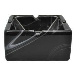 Κεραμικό Τασάκι Μαύρο Μάρμαρο 829170 (10,3x10,3x5)