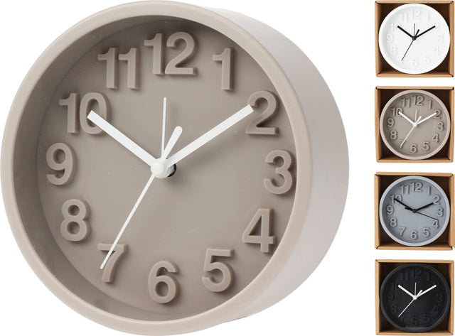 Ρολόι Ξυπνητήρι 13X5CM 3D 4 Χρώματα