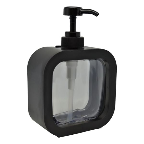 Dispenser Πλαστικό Μαύρο Με Διαφανές Τμήμα 12,8x5,8x17,1εκ. Ankor