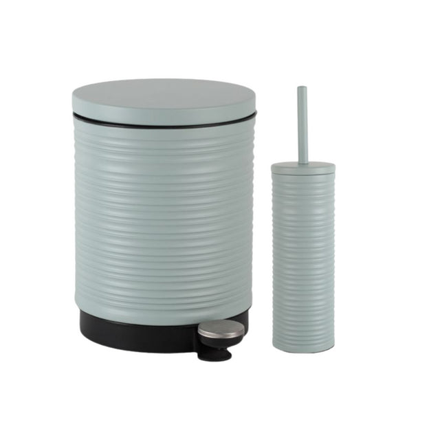 Σετ Πιγκάλ και Καλαθάκι Μπάνιου 5lt Χρώμα AQUA ΜΑΤ (28,8x20,5x26,6Y εκ.)