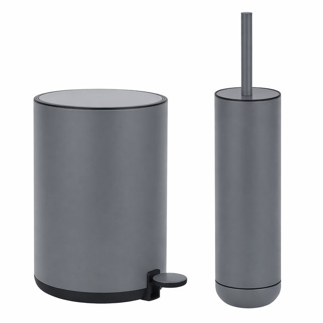 Σετ Πιγκάλ και Πεντάλ Μεταλλικό Dutch Lifestyle 5L Χρώμα Γκρι 849475 (20,5x29,5Y Εκ.)