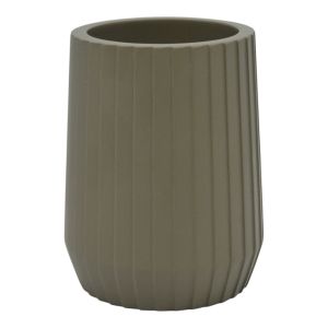 Πολυεστερικό Ποτηράκι Μπάνιου Λαδί 850433 (7,7x7,7x10)