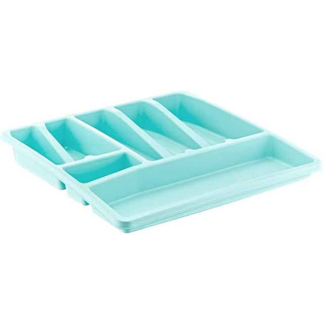 Κουταλοθήκη Πλαστική Συρταριού 7Θέσεων Τιρκουάζ 40x39x5cm Viosarp