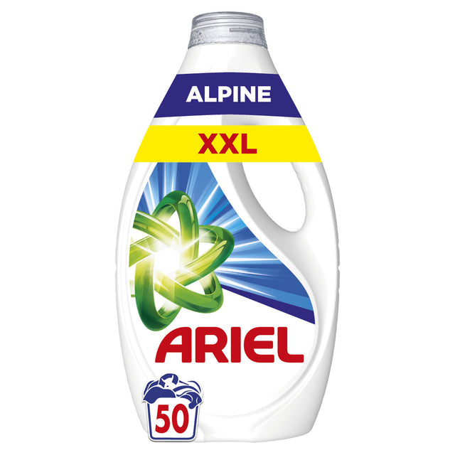 Ariel Alpine 50 Μεζ. 2250ml Υγρό Απορρυπαντικό Ρούχων