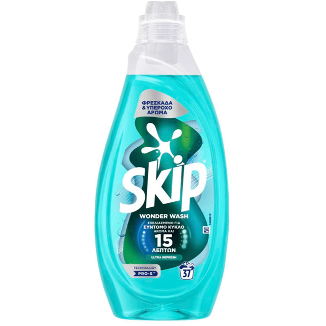 Skip Wonder Wash 1.480Lt- 37Μεζ. Υγρό Απορρυπαντικό Πλυντηρίου Ρούχων