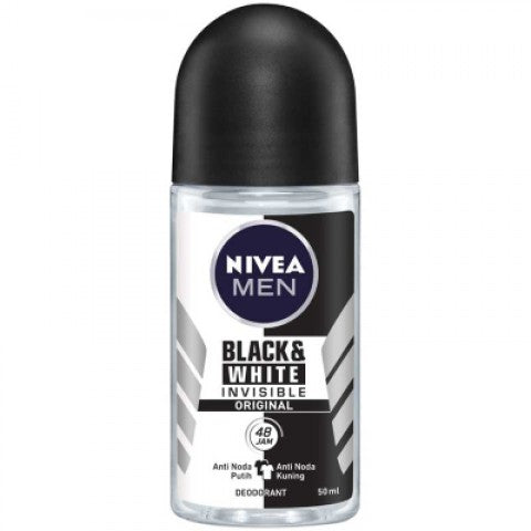 Nivea Roll-On 50ml Αποσμητικά σώματος Men Black & White Invisible Original 72h Anti-transpirant