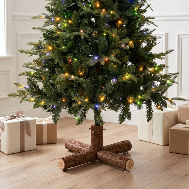 Δέντρο Χριστουγεννιάτικο PRE-LIT NOBLE FIR 180cm με 250LED Λευκά & Πολύχρωμα Λαμπάκια