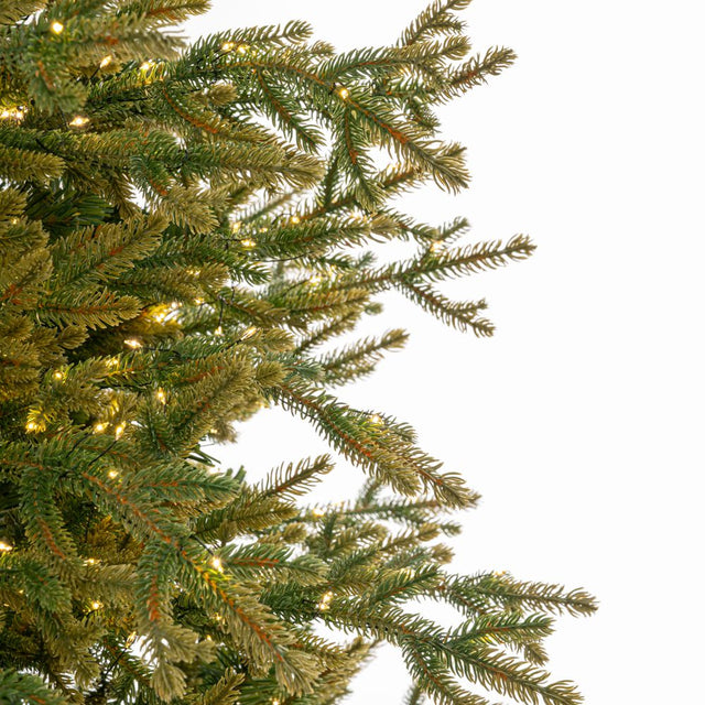 Δέντρο Χριστουγεννιάτικο PRE-LIT HIGHLANDS 180cm με 2000 MICRO LED Λευκά Ζεστά Λαμπάκια 8 Προγράμματα PE+PVC