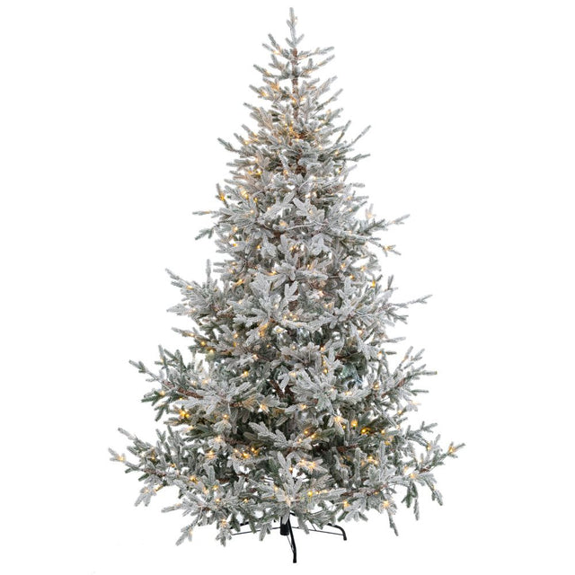 Δέντρο Χριστουγεννιάτικο PRE-LIT SNOWY CRYSTAL 210cm με 450LED Λευκά Ζεστά Λαμπάκια 8 Προγράμματα