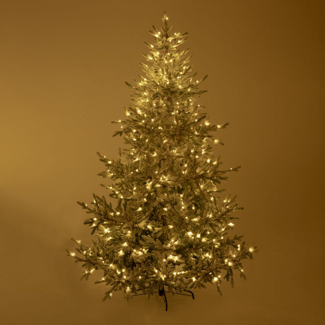 Δέντρο Χριστουγεννιάτικο PRE-LIT SNOWY CRYSTAL 210cm με 450LED Λευκά Ζεστά Λαμπάκια 8 Προγράμματα
