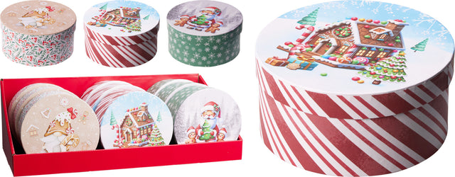 Χριστουγεννιάτικο Κουτί Δώρου Χάρτινο 14.5x7cm