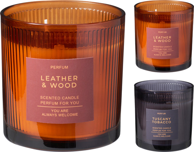 Αρωματικό Κερί σε Γυάλινο Βάζο 10x10cm 2 Χρώματα