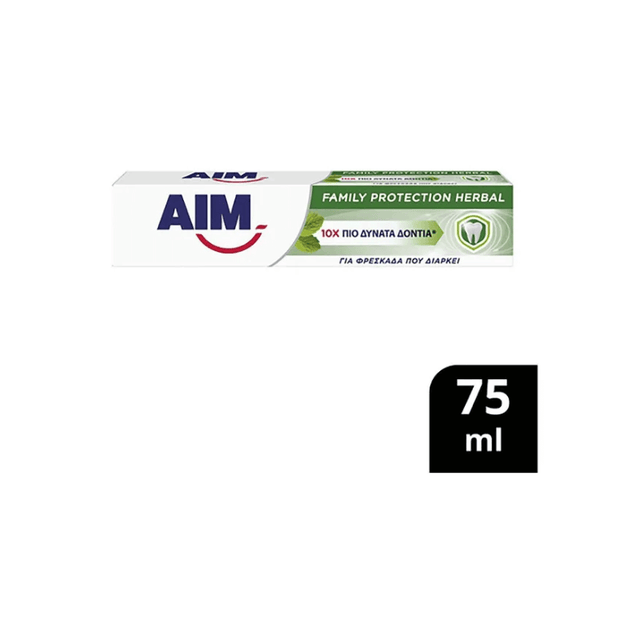 AIM 75ml Οδοντόκρεμα Family Protection Herbal
