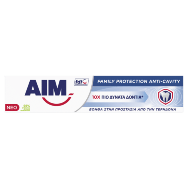 AIM 75ml Οδοντόκρεμα Family Protection Anti-Cavity κατά της Τερηδόνας