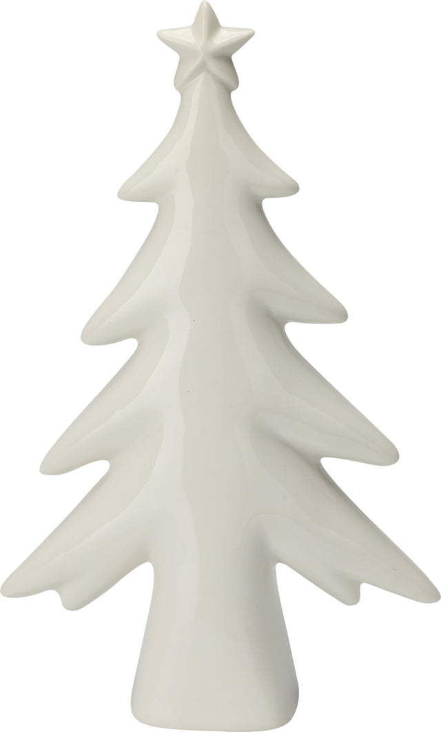 Δέντρο Επιτραπέζιο Πορσελάνινο Λευκό 17.5cm