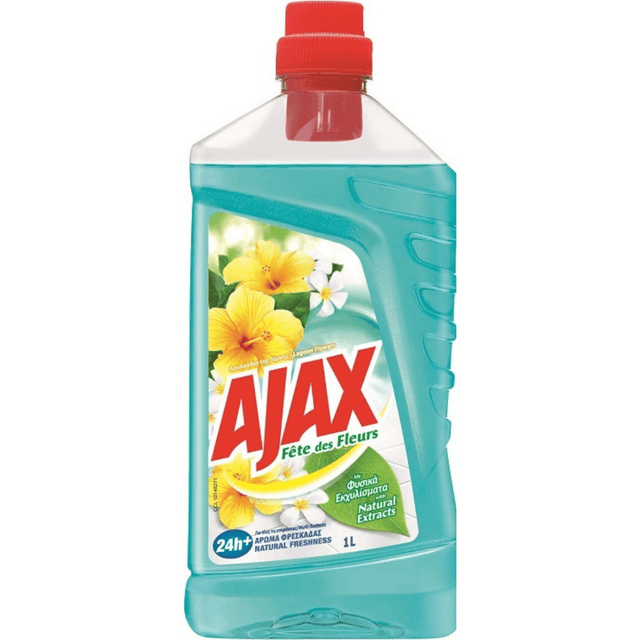 Ajax Υγρό Γενικού Καθαρισμού 1000ml Fete Des Fleurs Λουλούδια της Λίμνης Υγρό Δαπέδου