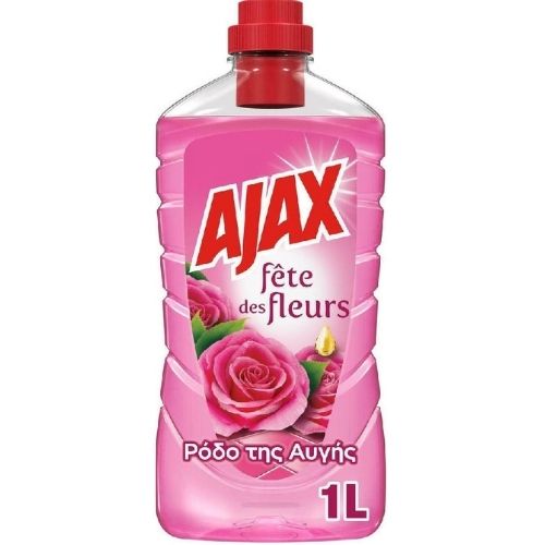 Ajax Υγρό Γενικού Καθαρισμού 1000ml Fete Des Fleurs Ρόδο Της Αυγής Υγρό Δαπέδου