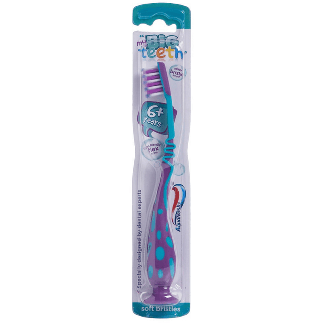 Παιδική Οδοντόβουρτσα Aquafresh Junior Flex 6+ Μαλακή Χρώμα Μαύρο